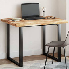 Table Top Rectangular Solid Wood Acacia Oil Finished Height 4 cm 100 cm 80 cm