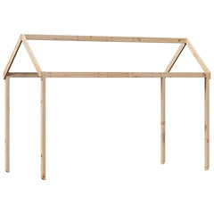 Bunk Bed without Mattress Solid Wood Pine Natural 90 x 200 cm