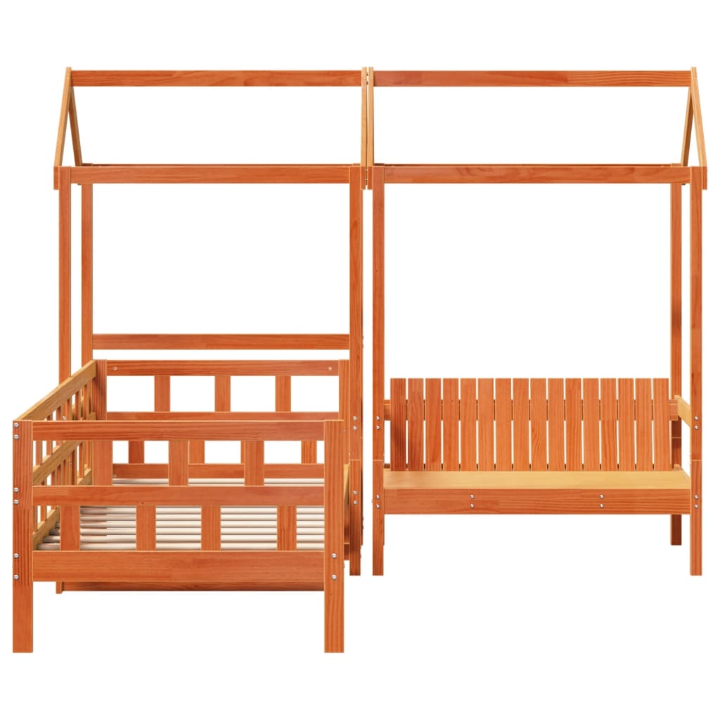 Day Bed Set with Roof without Mattress 90 x 200 cm