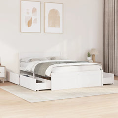 Bed Frame without Mattress Solid Wood Pine Length 200 cm White 120 cm