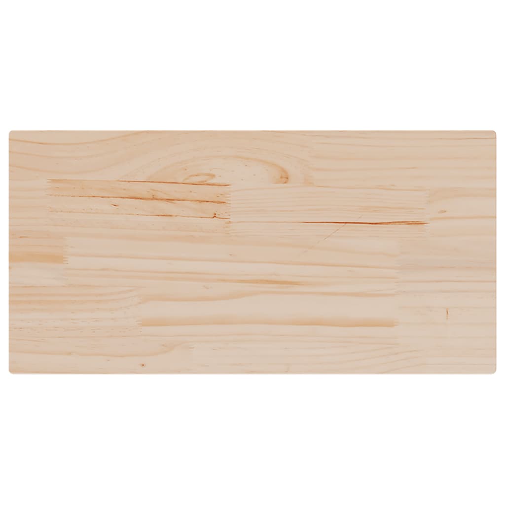 vidaXL Table Tops 2 pcs 80x40x1.7 cm Rectangular Solid Wood Pine 3