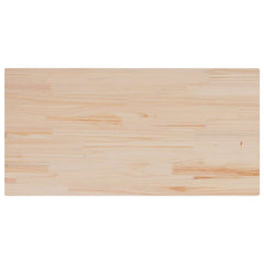 vidaXL Table Top 100x50x1.7 cm Rectangular Solid Wood Pine 2