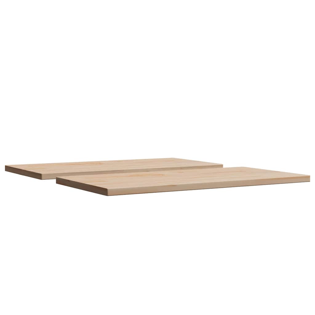 vidaXL Table Tops 2 pcs 70x35x2.5 cm Rectangular Solid Wood Pine 5