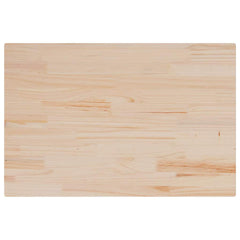 vidaXL Table Top 80x50x2.5 cm Rectangular Solid Wood Pine 2