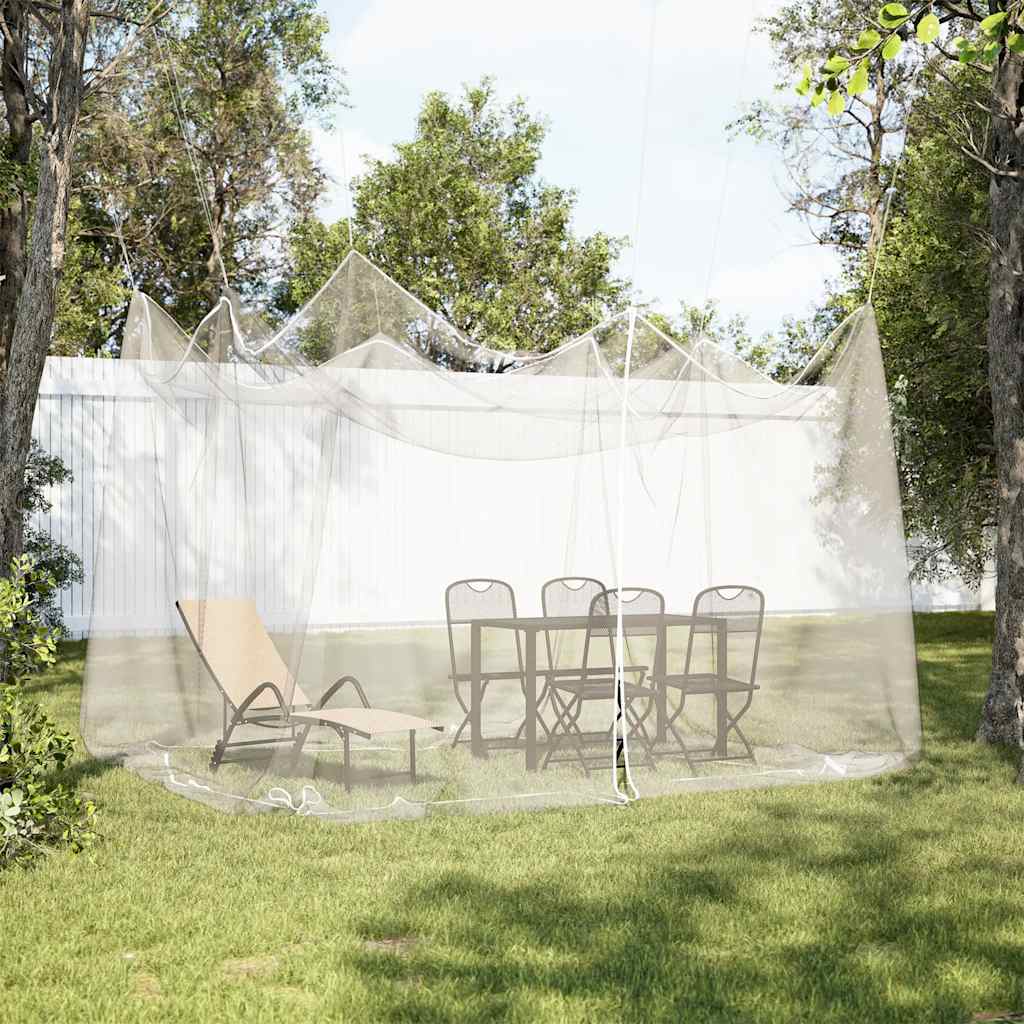 vidaXL Garden Mosquito Net Rectangular 220 mesh White Polyester 1