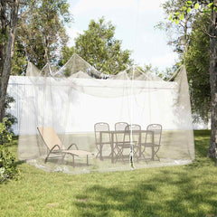 vidaXL Garden Mosquito Net Rectangular 220 mesh White Polyester 1