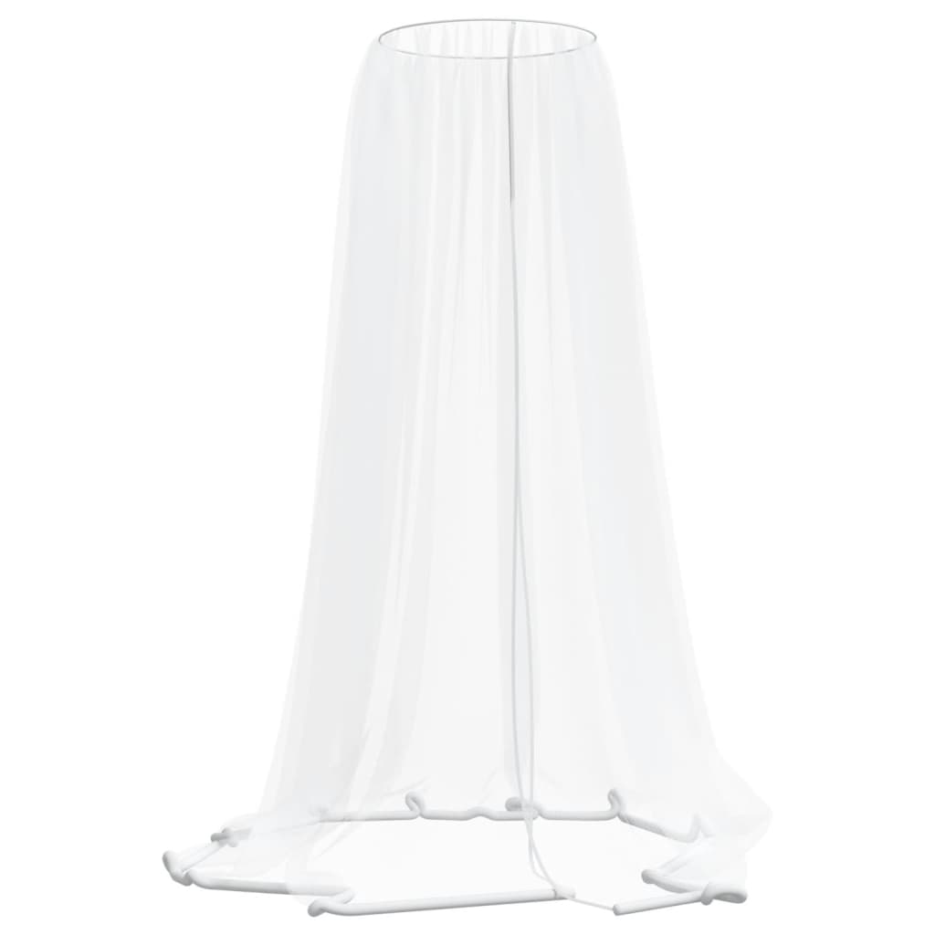 vidaXL Mosquito Net for Umbrella 220 Mesh White Φ330x250 cm 2