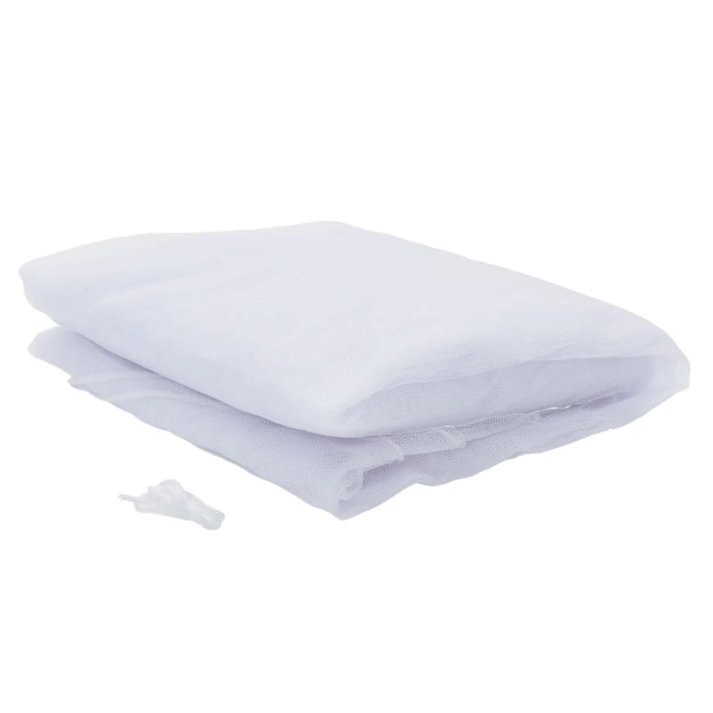 vidaXL Mosquito Net for Umbrella 220 Mesh White Φ330x250 cm 3