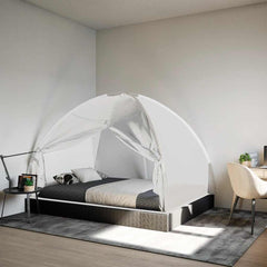 vidaXL Mosquito Net Mongolia with Doors 220 Mesh White 200x150x140 cm 1