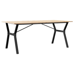 vidaXL Dining Table Y-Frame 180x90x75 cm Solid Wood Pine and Steel 6