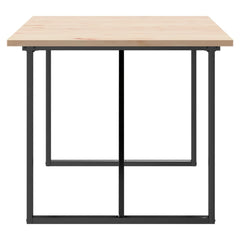 vidaXL Dining Table O-Frame 180x90x75.5 cm Solid Wood Pine and Steel 5