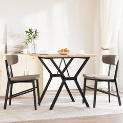vidaXL Dining Table Y-Frame 80x80x75.5 cm Solid Wood Pine and Steel 3