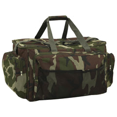 vidaXL Fishing Bag Waterproof Green Camouflage Oxford Fabric 1