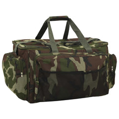 vidaXL Fishing Bag Waterproof Green Camouflage Oxford Fabric 1