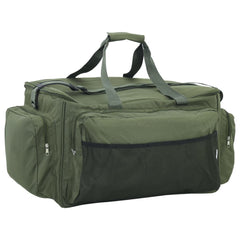 vidaXL Fishing Bag Waterproof Dark Green Oxford Fabric 1