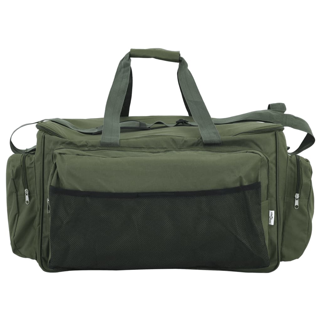 vidaXL Fishing Bag Waterproof Dark Green Oxford Fabric 3