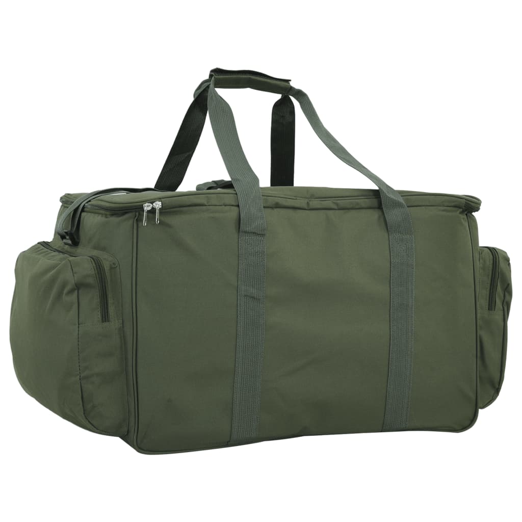 vidaXL Fishing Bag Waterproof Dark Green Oxford Fabric 5