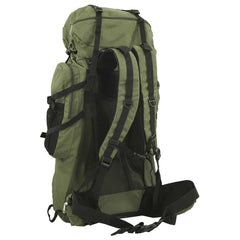 vidaXL Hiking Backpack Army Green 60 L Oxford Fabric 3