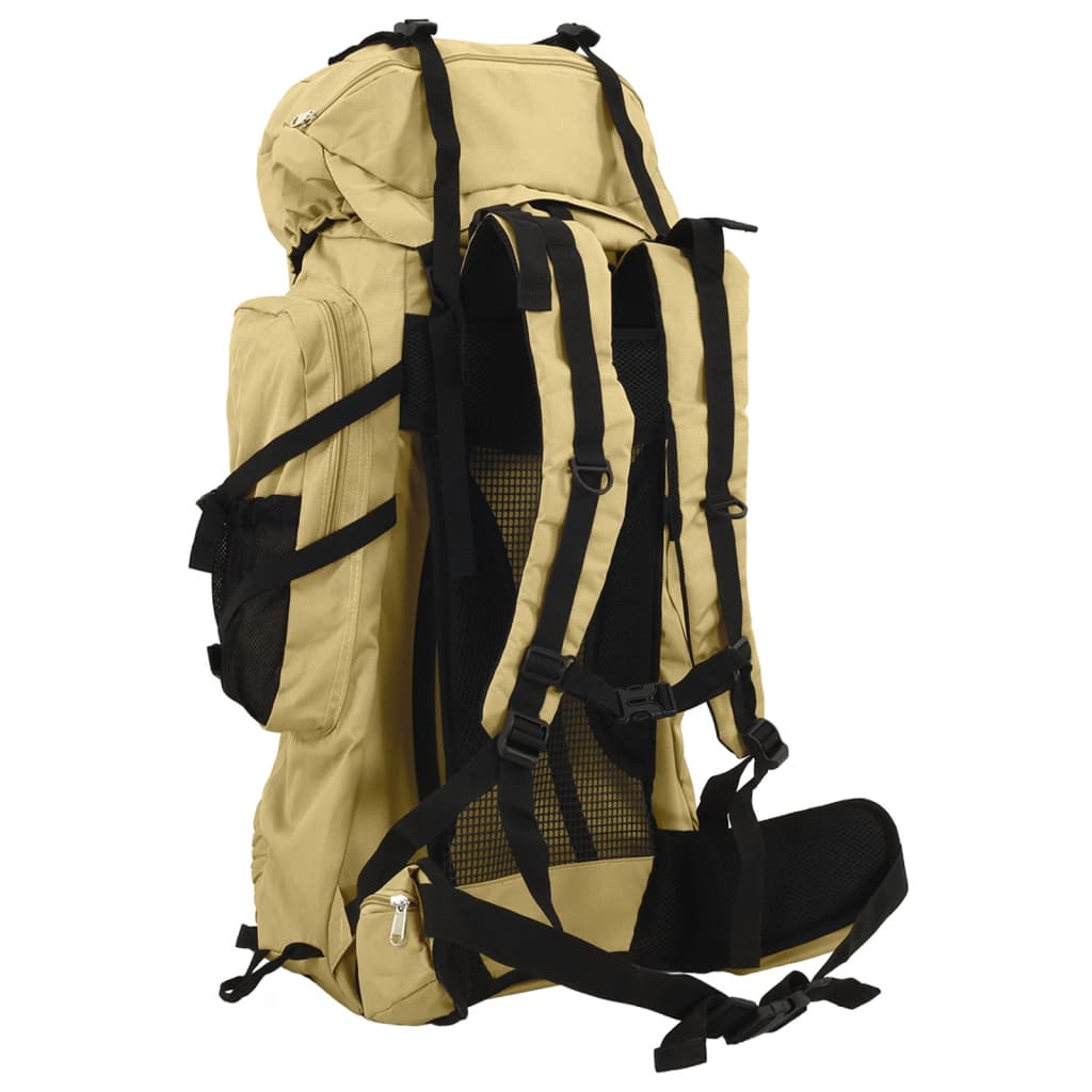 vidaXL Hiking Backpack Khaki 60 L Oxford Fabric 3