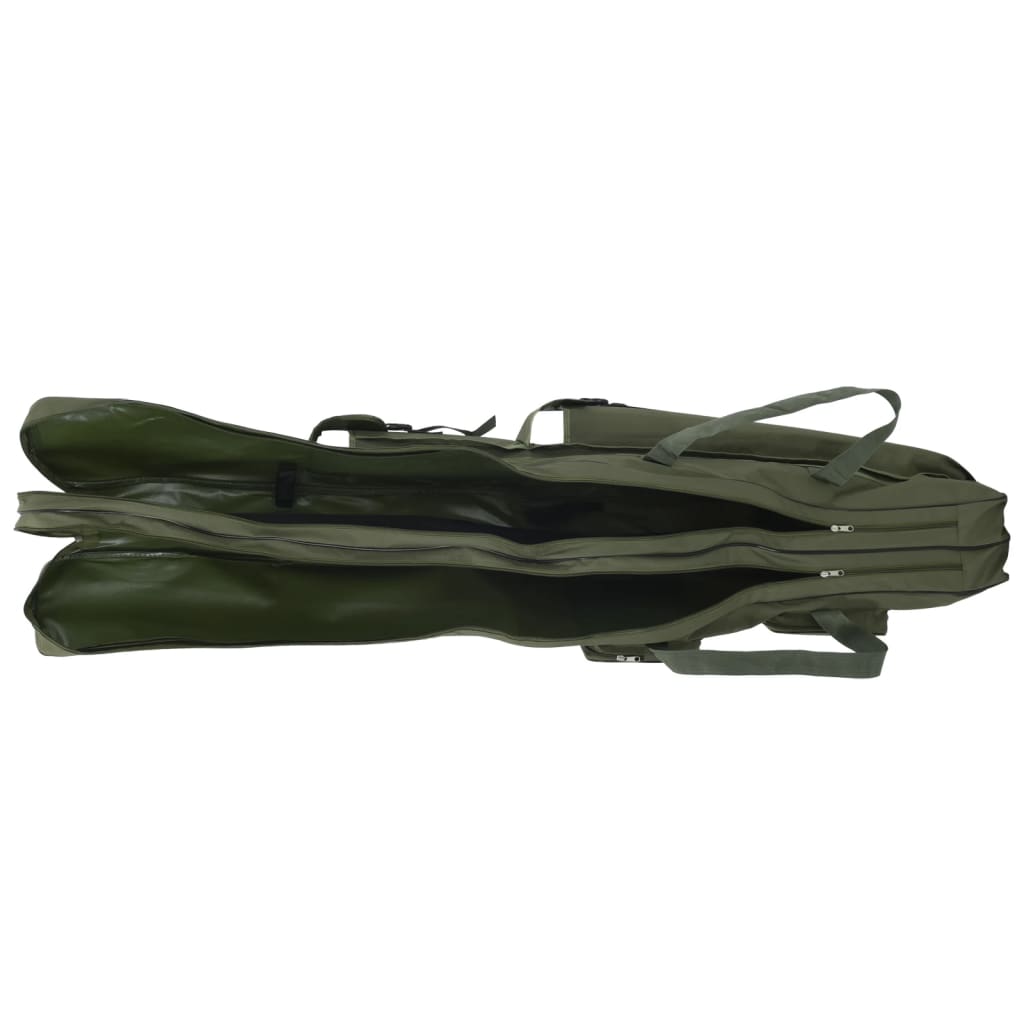 vidaXL Fishing Rod Bag Dark Green 150 cm Oxford Fabric 2