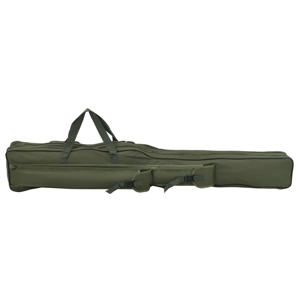 vidaXL Fishing Rod Bag Dark Green 150 cm Oxford Fabric 3