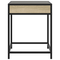 vidaXL Coffee Table with Infinity LED Sonoma Oak 40x40x51 cm 6