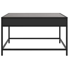 vidaXL Coffee Table with Infinity LED Black 70x50x41 cm 6