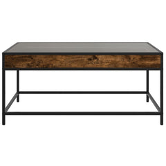 vidaXL Coffee Table with Infinity LED Smoked Oak 90x50x41 cm 6
