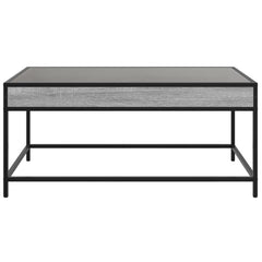 vidaXL Coffee Table with Infinity LED Grey Sonoma 90x50x41 cm 6