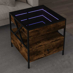vidaXL Coffee Table with Infinity LED