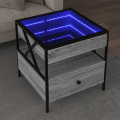 vidaXL Coffee Table with Infinity LED