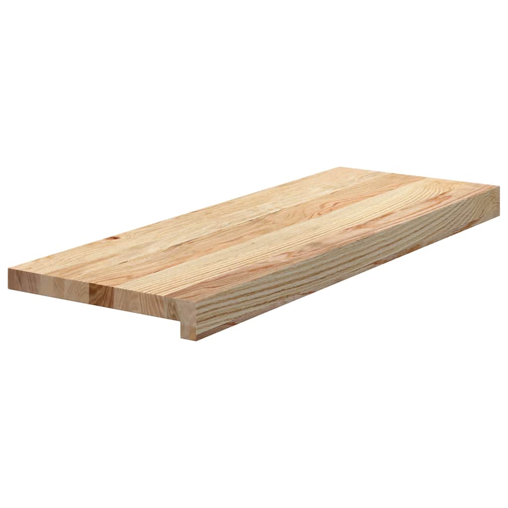 Stair Treads Untreated Solid Wood Oak Depth 30 cm 4 pcs Natural 70 cm