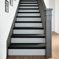 vidaXL Stair Treads 4 pcs Brown Black 80x30x2 cm Solid Wood Oak 1