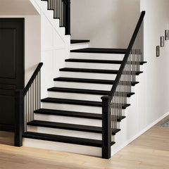 Stair Treads Brown Black Solid Wood Oak