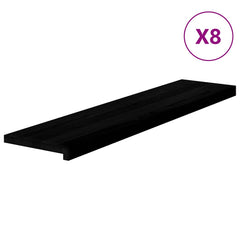 Stair Treads Brown Black Solid Wood Oak