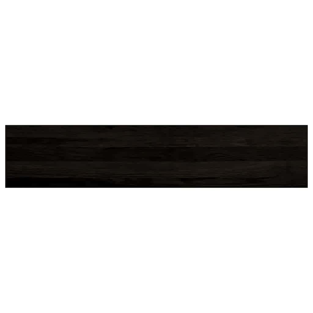 vidaXL Stair Treads 12 pcs Brown Black 120x30x2 cm Solid Wood Oak 4
