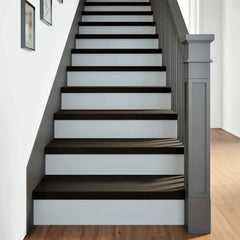 Stair Treads Brown Black Solid Wood Oak
