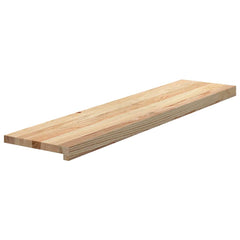 vidaXL Stair Treads 2 pcs Untreated 110x25x2 cm Solid Wood Oak 3