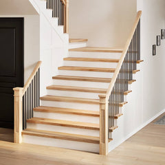 vidaXL Stair Treads 2 pcs Untreated 110x25x2 cm Solid Wood Oak 1