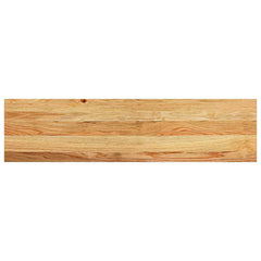 vidaXL Stair Treads 2 pcs Light Brown 100x25x2 cm Solid Wood Oak 4