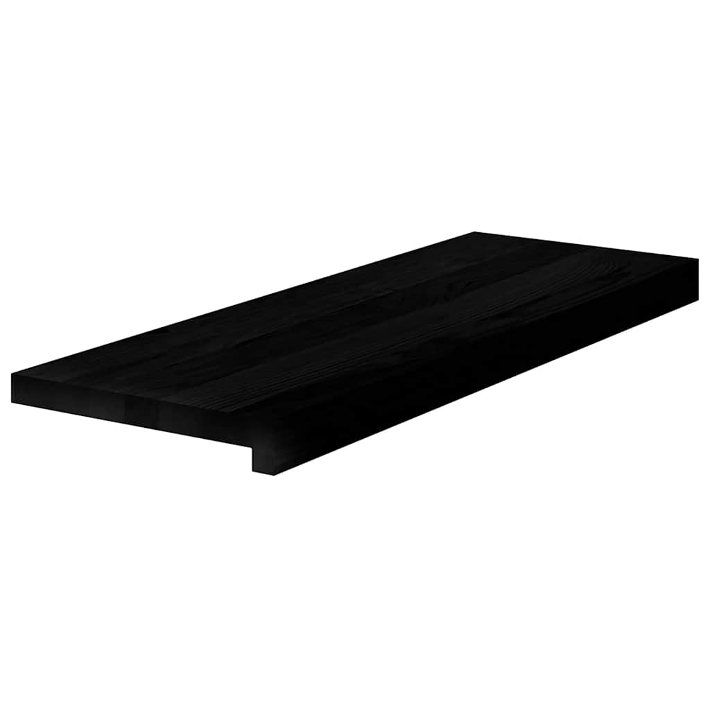Stair Treads Brown Black Solid Wood Oak