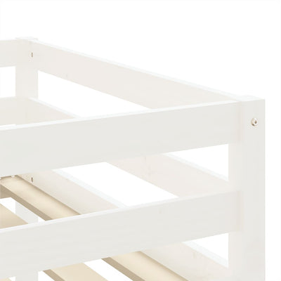 Kids' Loft Bed with Tunnel Blue 80x200 cm Solid Wood Pine