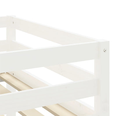 Kids' Loft Bed with Tunnel Pink 90x200 cm Solid Wood Pine