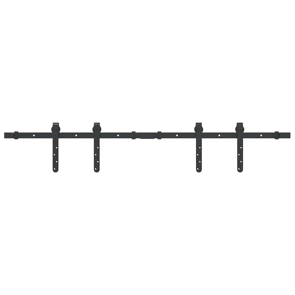 vidaXL Sliding Cabinet Door Kit 122 cm Carbon Steel 2
