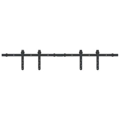 vidaXL Sliding Cabinet Door Kit 122 cm Carbon Steel 2