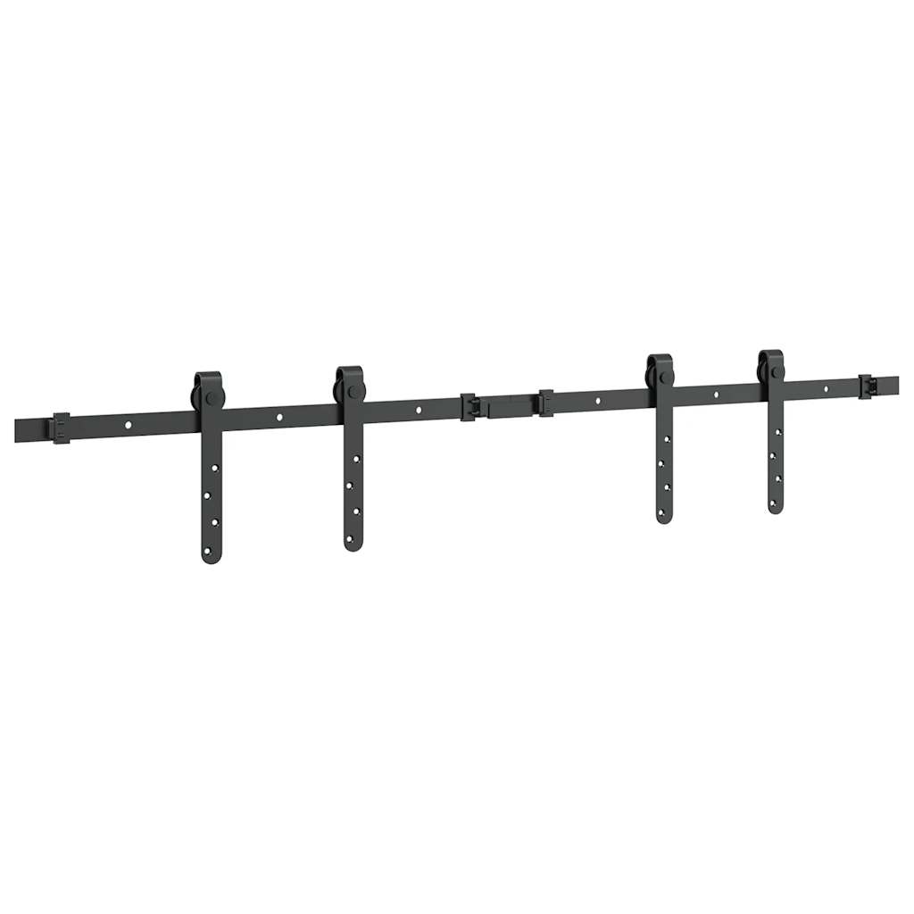 vidaXL Sliding Cabinet Door Kit 122 cm Carbon Steel 5