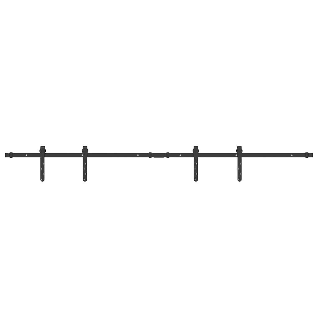 vidaXL Sliding Cabinet Door Kit 183 cm Carbon Steel 2