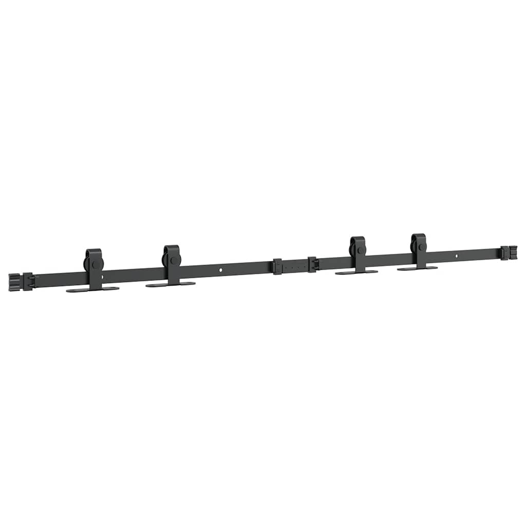 vidaXL Sliding Cabinet Door Kit 122 cm Carbon Steel 5