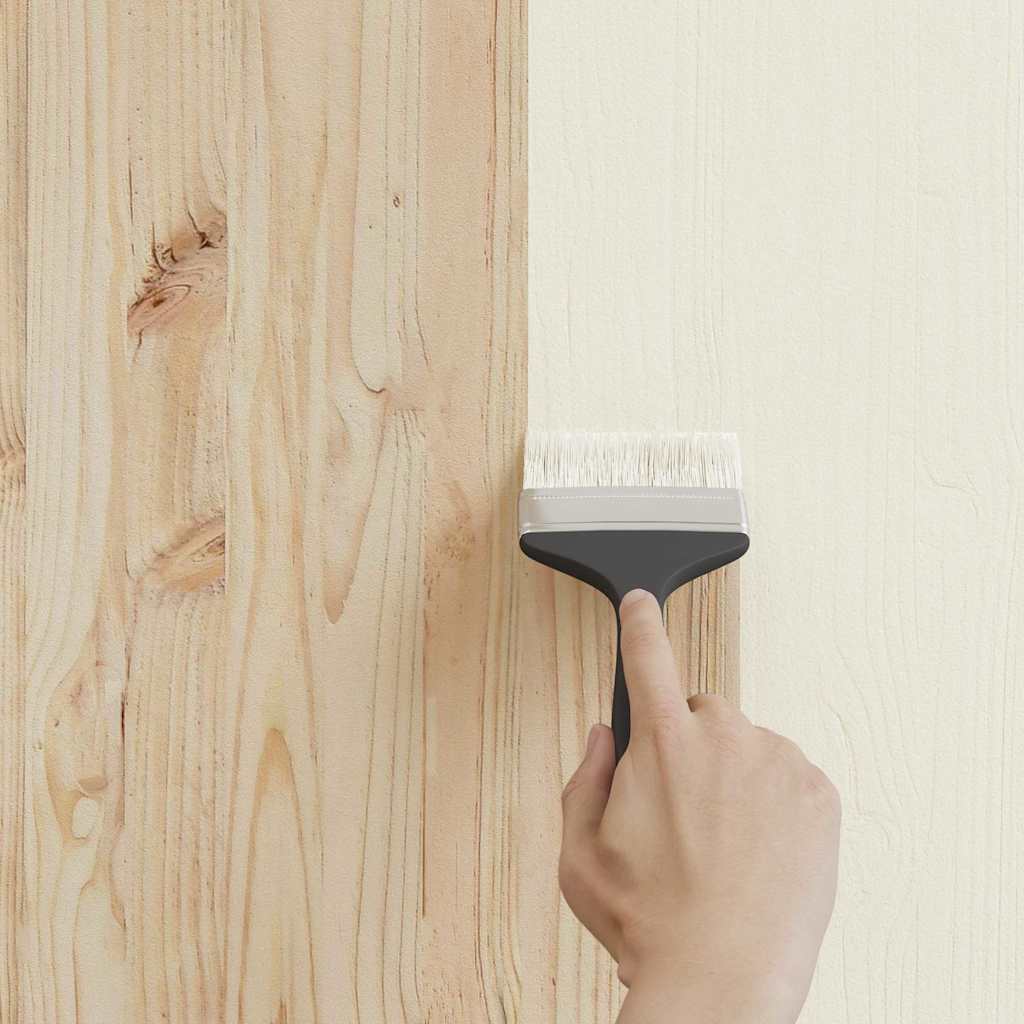 vidaXL Wood Paint White 2.5 L Wall Print 3