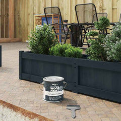vidaXL Wood Paint Grey 2.5 L Wall Print 4